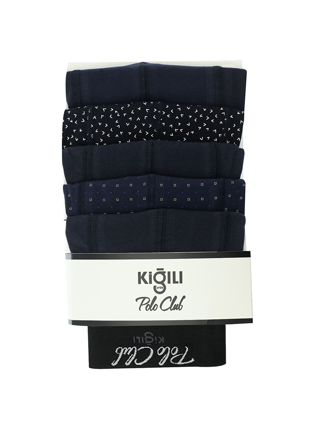 Lacivert 5'li Pamuklu Büyük Beden Boxer Seti