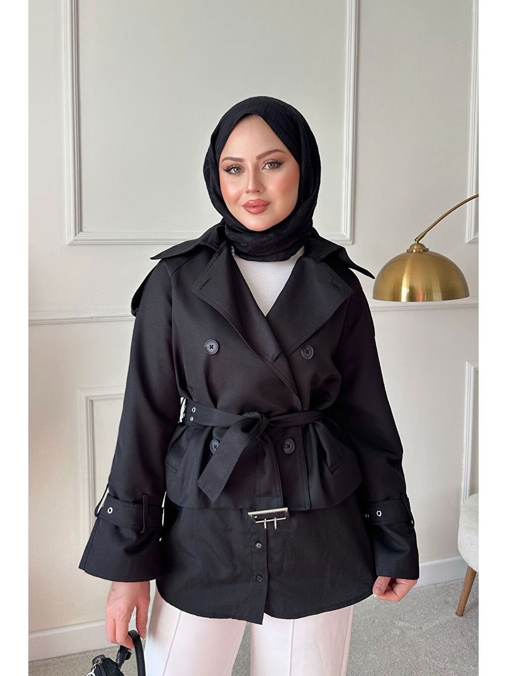 Kadın Etek Uzatıcı Düğme Detay İçlik Siyah-3