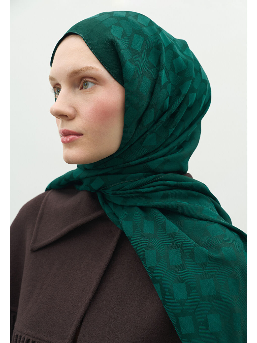 Petrol OSLO PAMUK FLOŞ JAKARLI ŞAL PETROL-1