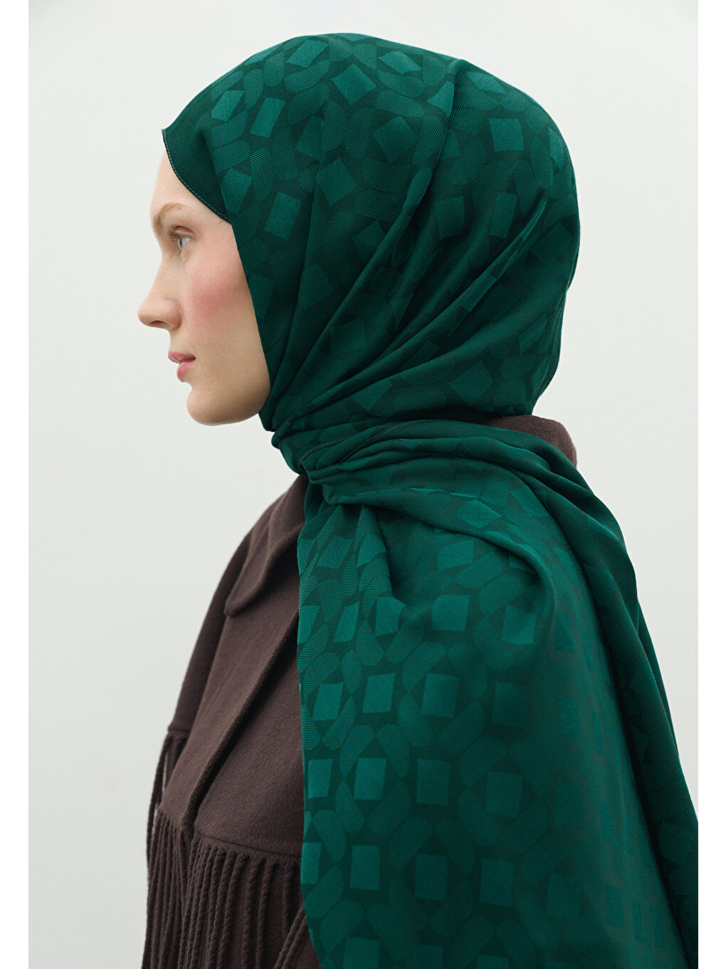 Petrol OSLO PAMUK FLOŞ JAKARLI ŞAL PETROL-2