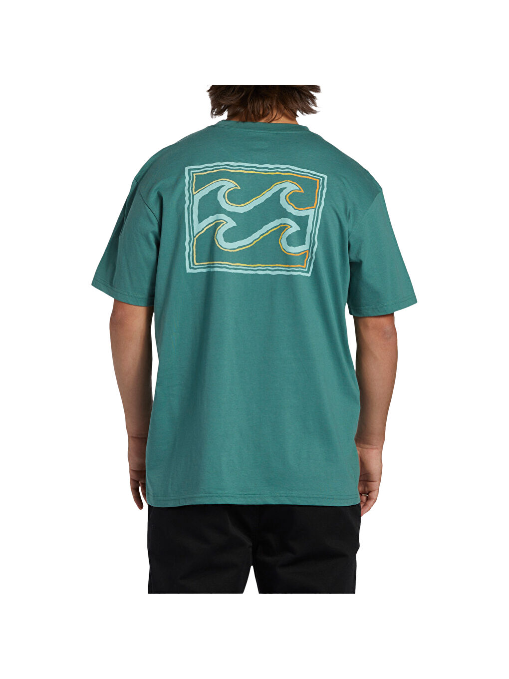 Crayon Wave Tees Erkek Yeşil Tişört-3