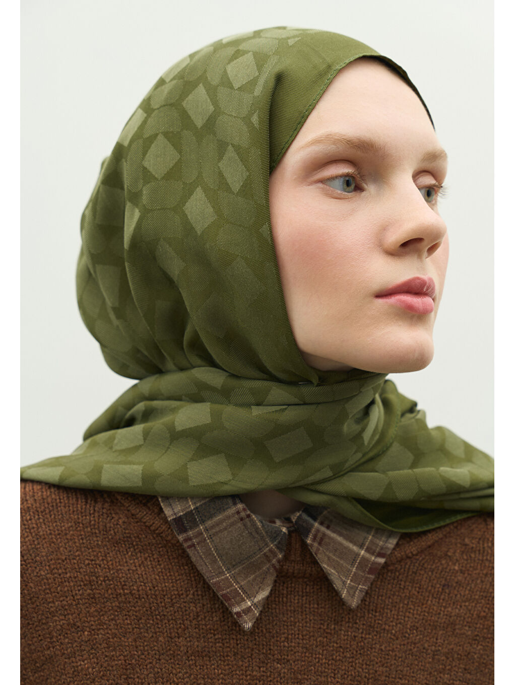 Haki OSLO PAMUK FLOŞ JAKARLI ŞAL ASKERİ HAKİ-2