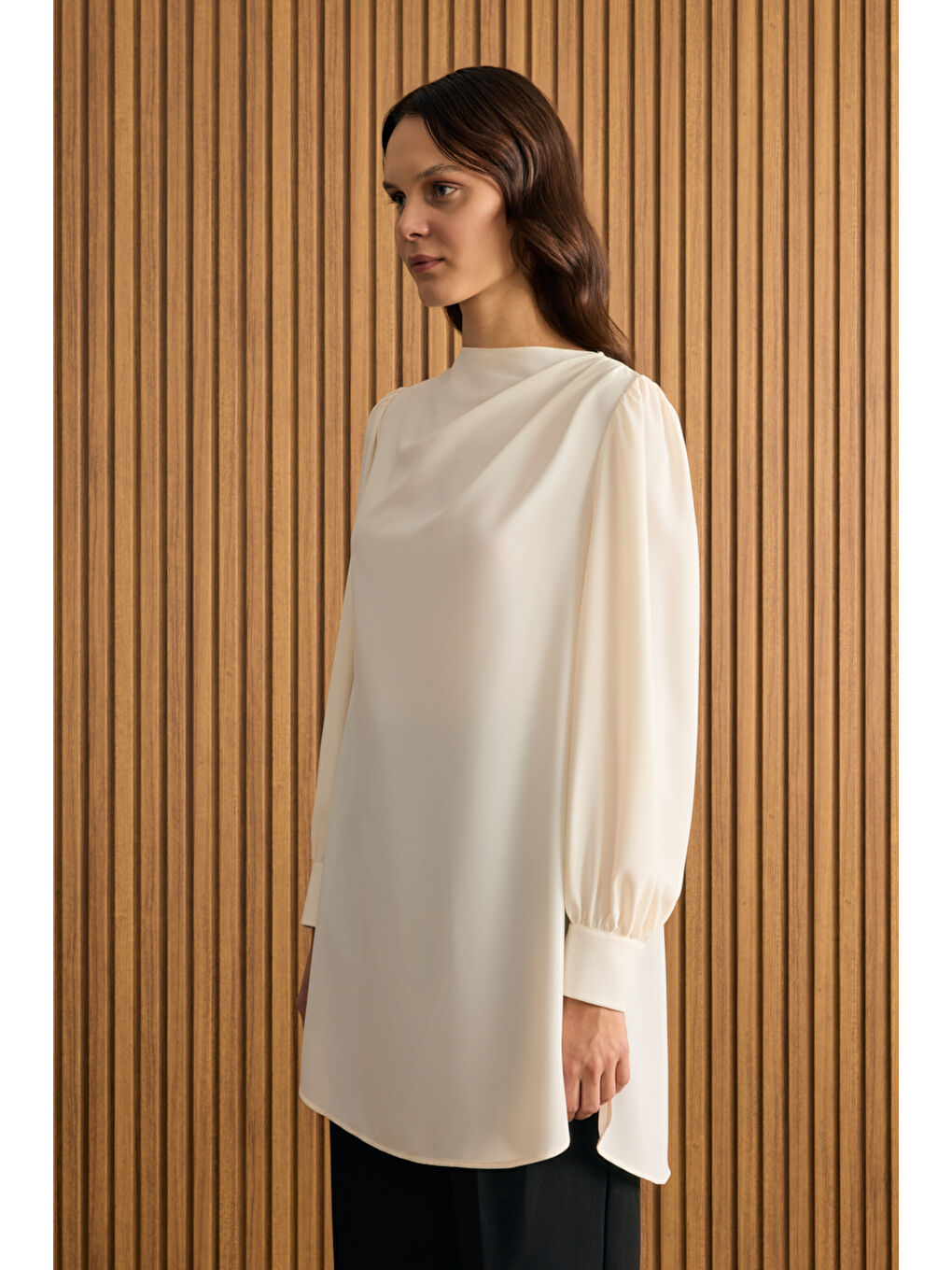 Ekru Dokuma Tunik-3