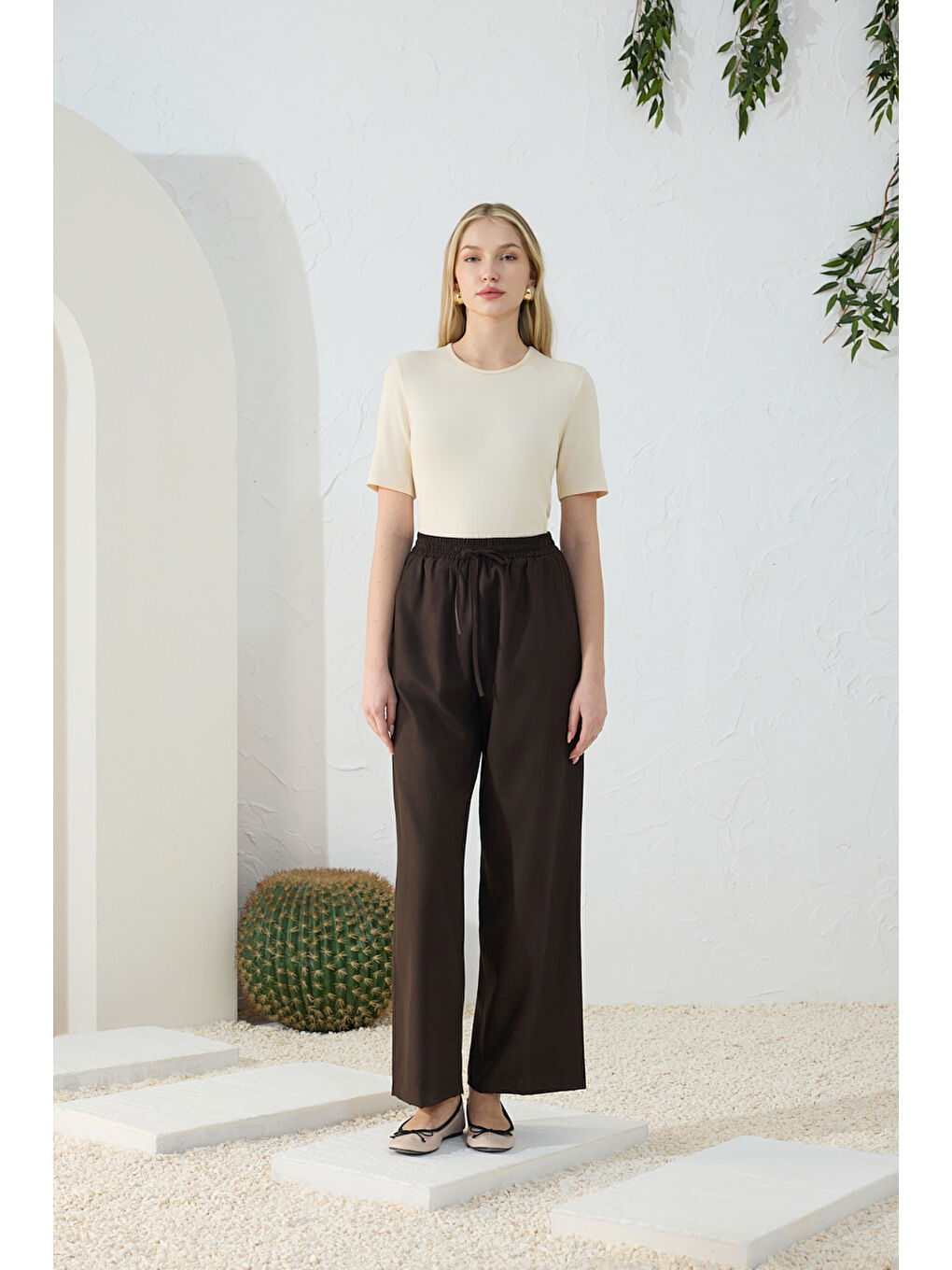 Kahverengi Suet Pantolon-1