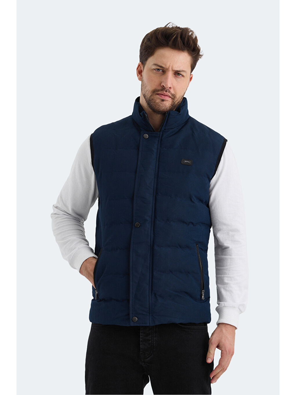 SLİMFİT ZULA IN Erkek Yelek Petrol