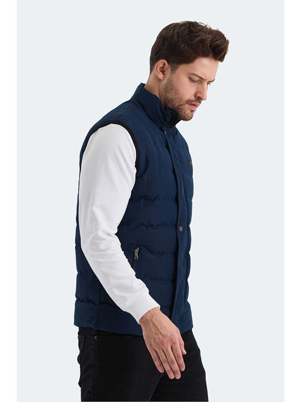 SLİMFİT ZULA IN Erkek Yelek Petrol-2