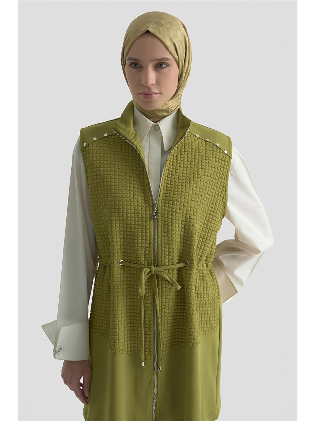 Kapitone Mixli Örme Takım 25Kd1603 Haki