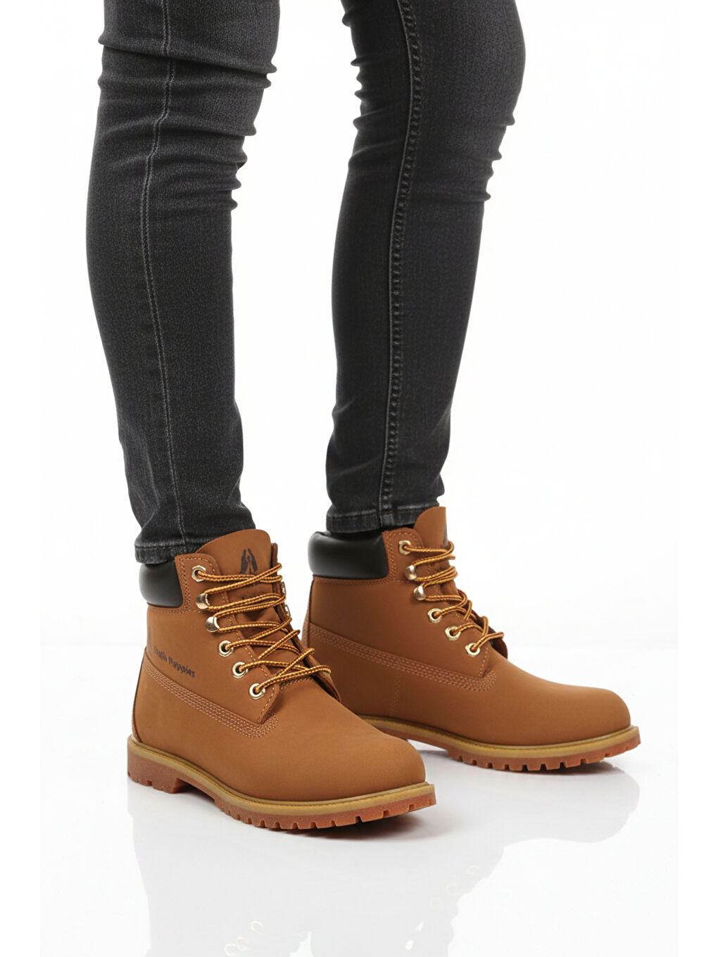 Kahverengi Tarçın Nubuk Hakiki Deri Kaymaz Erkek Bot 725812 Helppo M