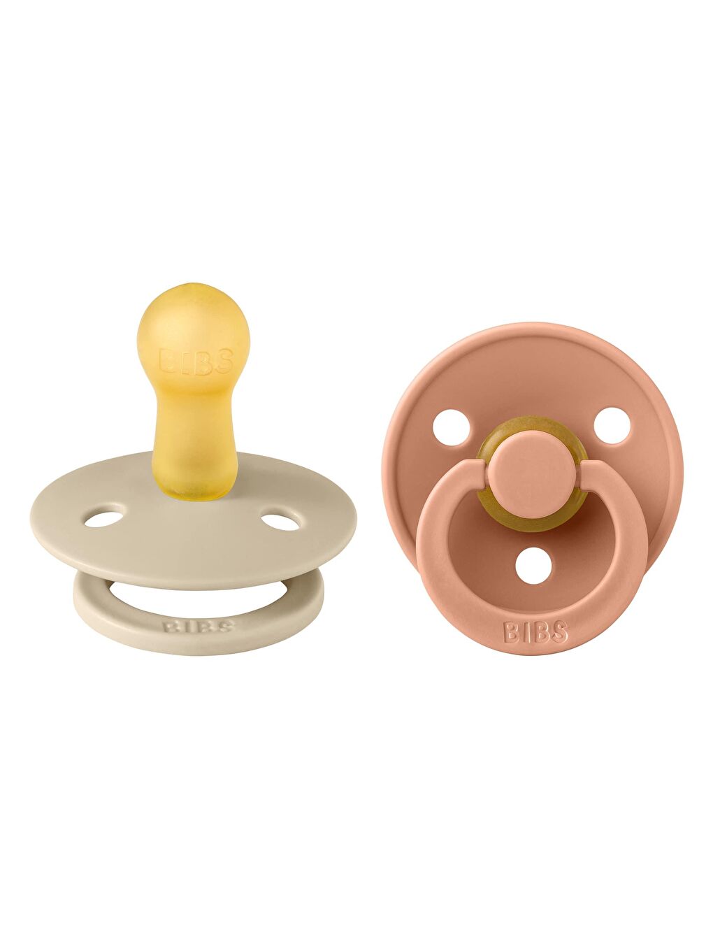 Bibs Colour İkili Kauçuk Emzik-Vanilla/Peach 6-18 Ay