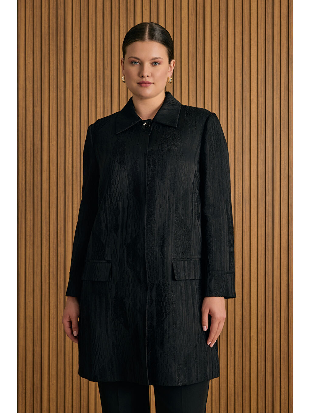 Siyah Özel Dokuma Kumaş Kap