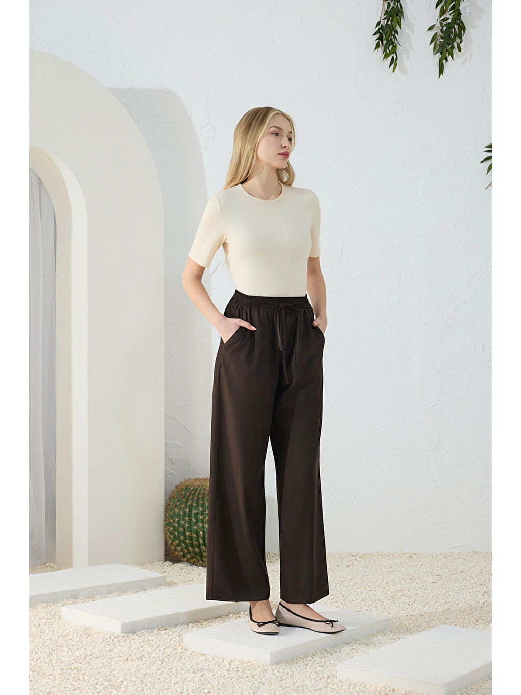 Kahverengi Suet Pantolon-2