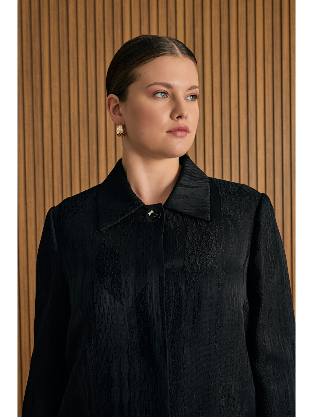 Siyah Özel Dokuma Kumaş Kap-3