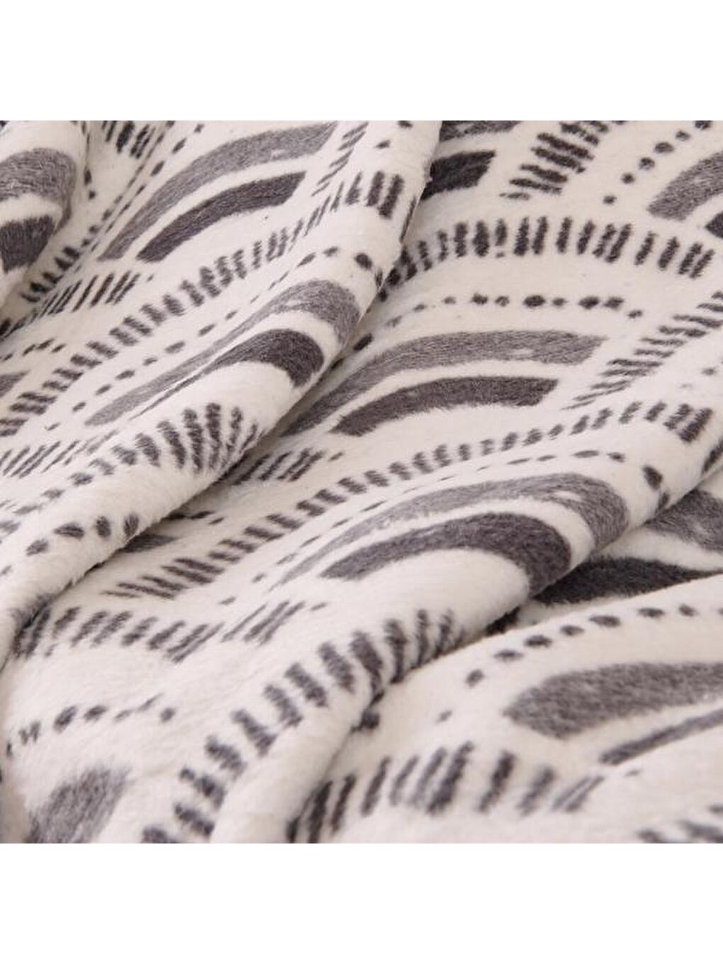 Soft Citrus Pamuklu Tv Battaniyesi - Antrasit - 130x170 cm-4