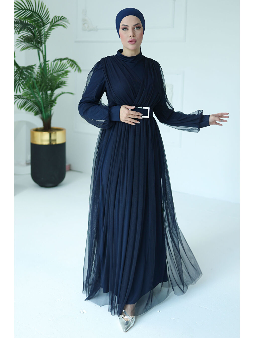 Abiye Elbise Lacivert - 26083-2