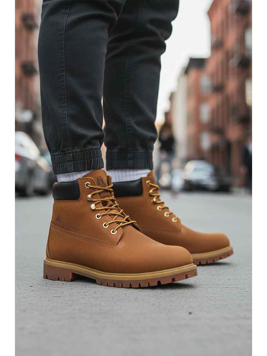 Kahverengi Tarçın Nubuk Hakiki Deri Kaymaz Erkek Bot 725812 Helppo M-2