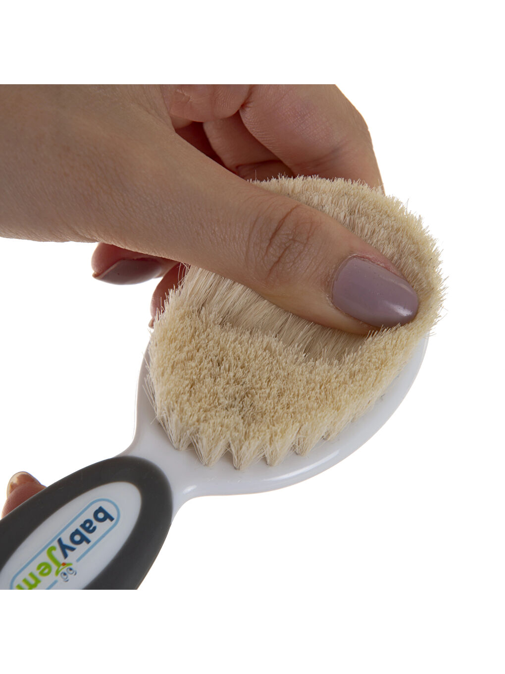 519 Fırça Tarak Seti Doğal Kıl Gri-2