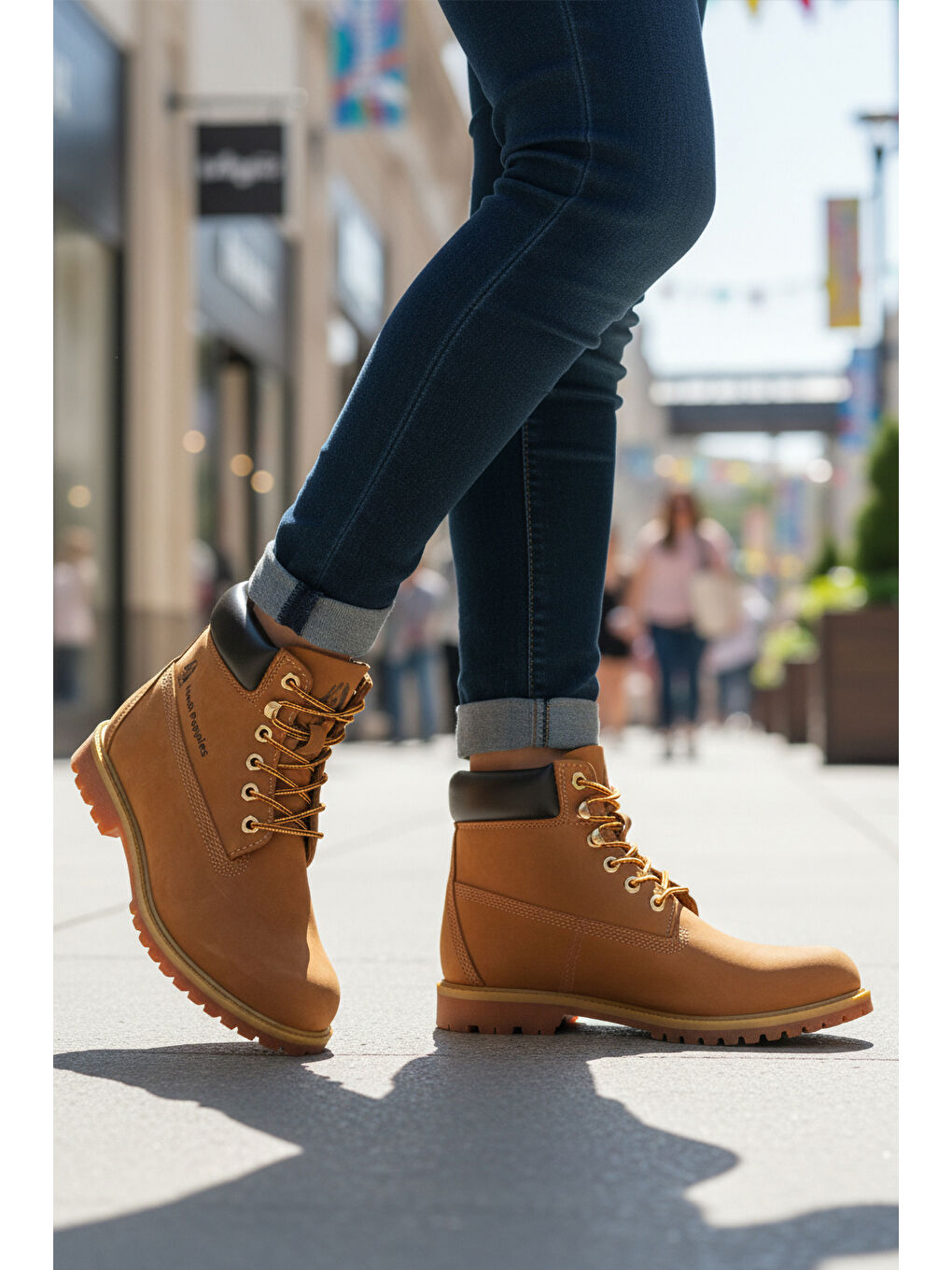 Kahverengi Tarçın Nubuk Hakiki Deri Kaymaz Taban Unisex Bot Empresa G-2