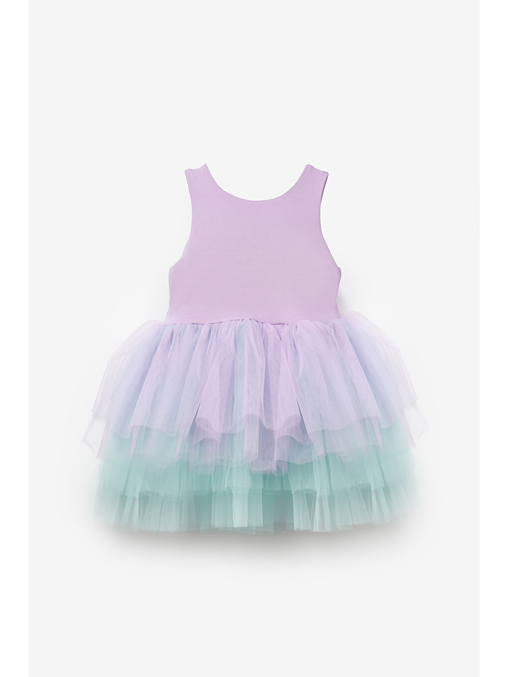 Lila Tül Etekli Kız Çocuk Balerin Elbise - Carmen-3