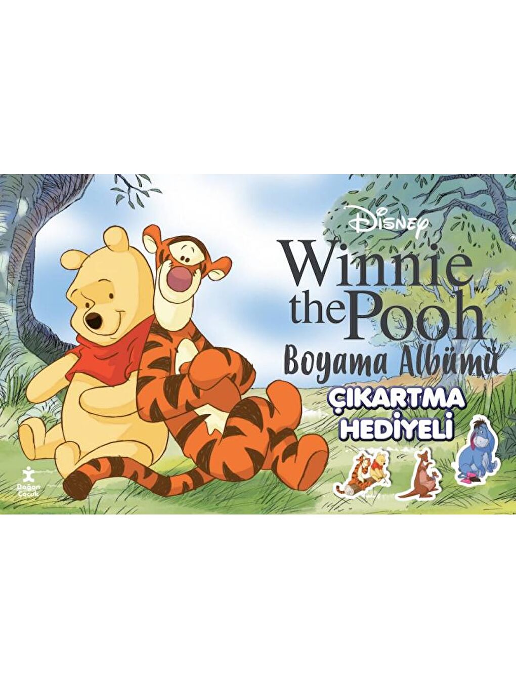 Doğan Çocuk Beyaz Disney Winnie The Pooh Çıkartma Hediyeli Boyama Albümü -