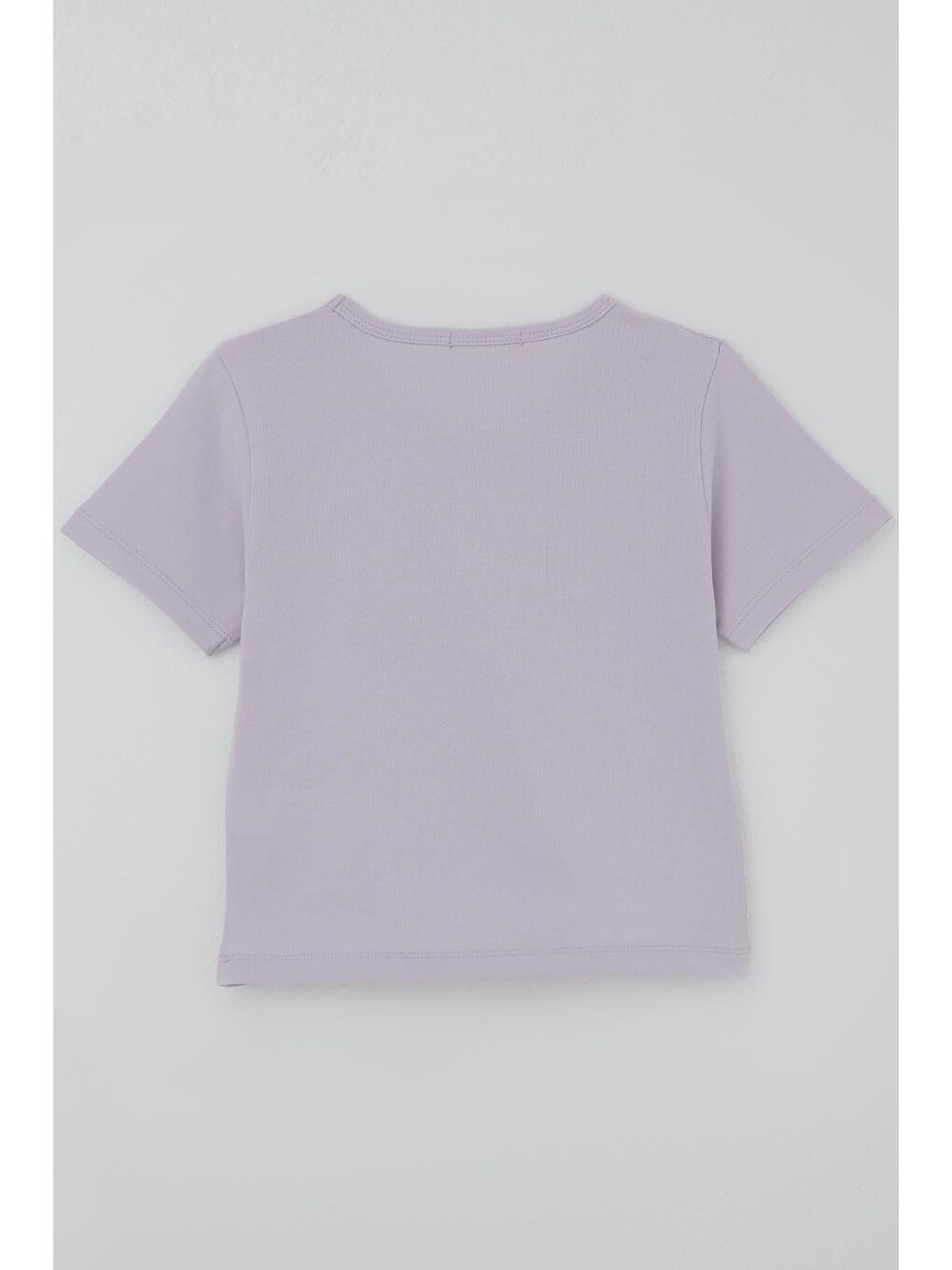 Kız Çocuk Şortlu Takım Deniz Kabuğundaki İnci Işıltısı Açık Lila (5-10 Yaş)-3