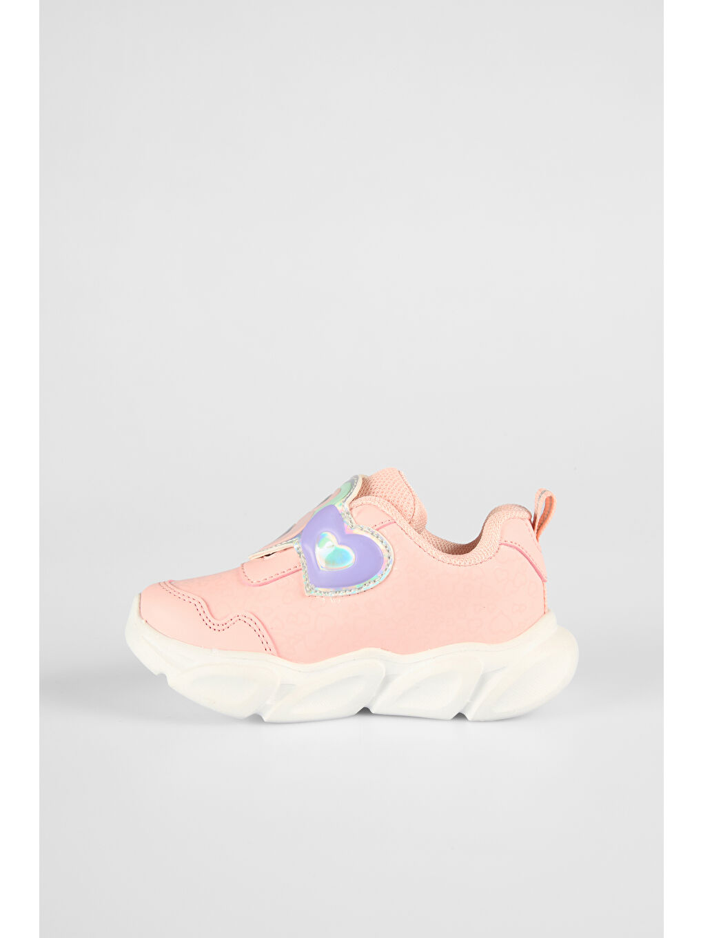 Pembe Lovely Işıklı Kız Bebek Pudra Spor Ayakkabı-1