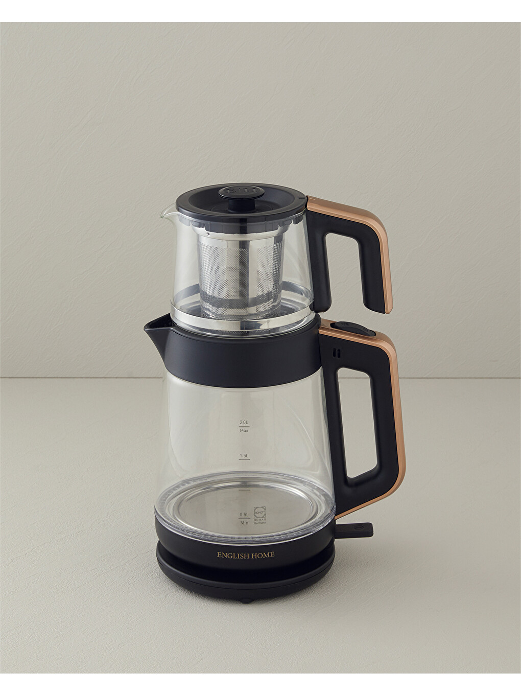 Cmk 6001 Cam Çay Makinesi Ve Kettle Siyah-bakır-2