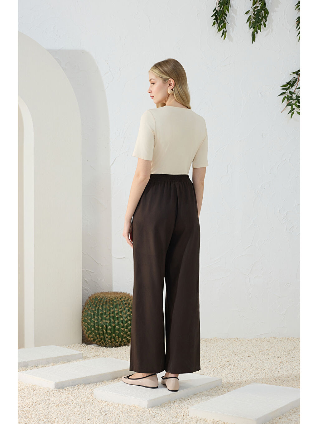 Kahverengi Suet Pantolon-5