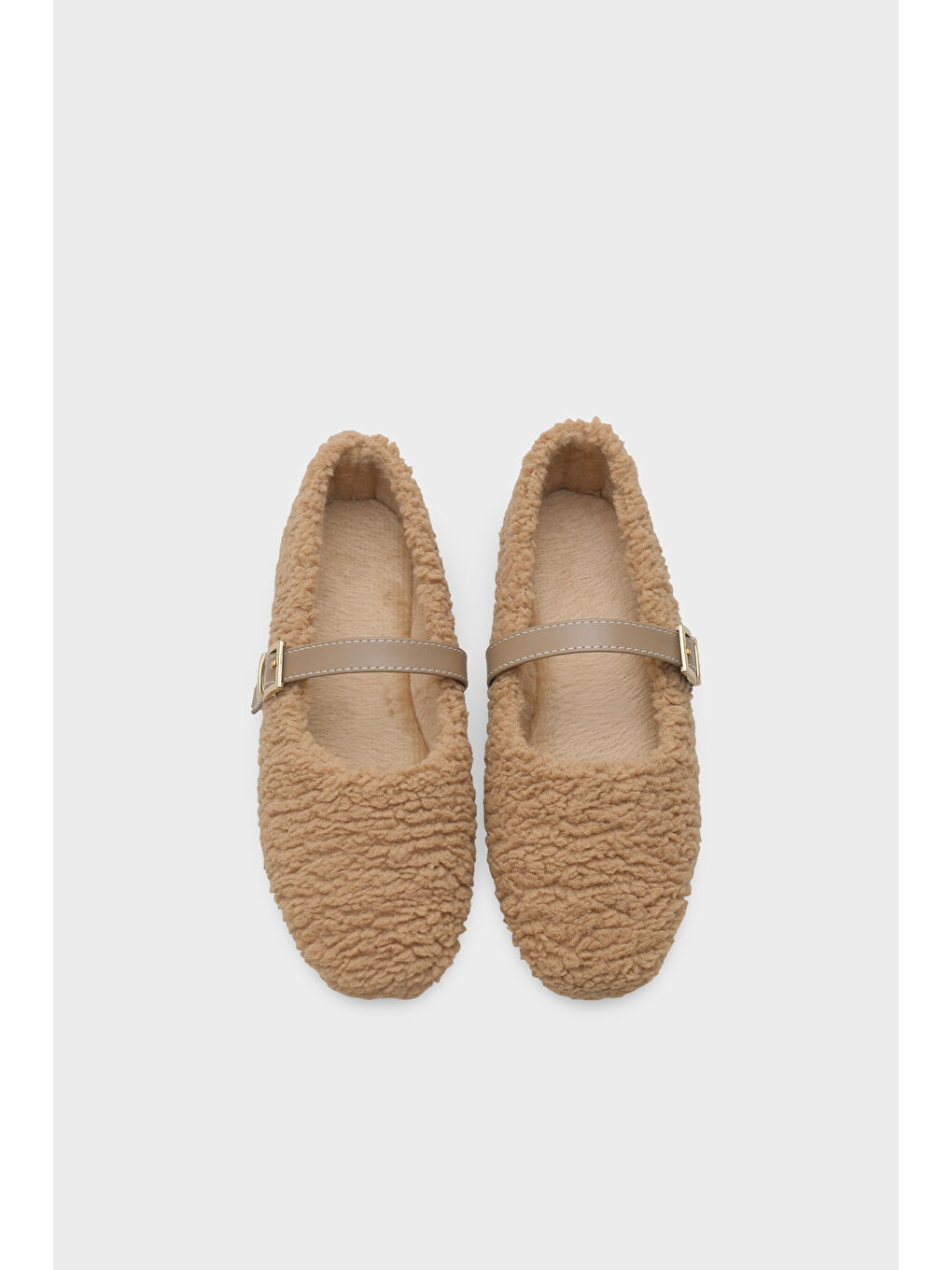 Bej Kasey Kürklü Kadın Babet-6