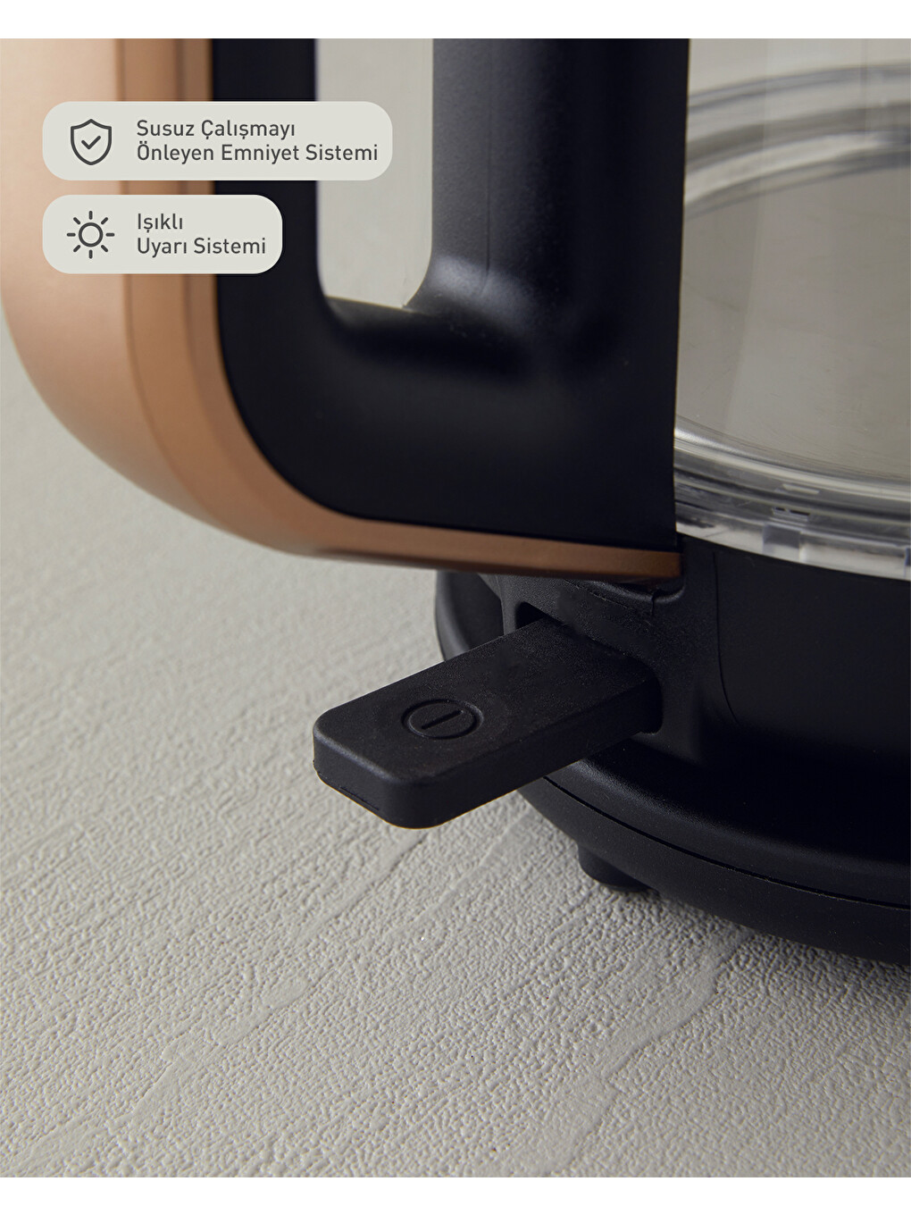 Cmk 6001 Cam Çay Makinesi Ve Kettle Siyah-bakır-5
