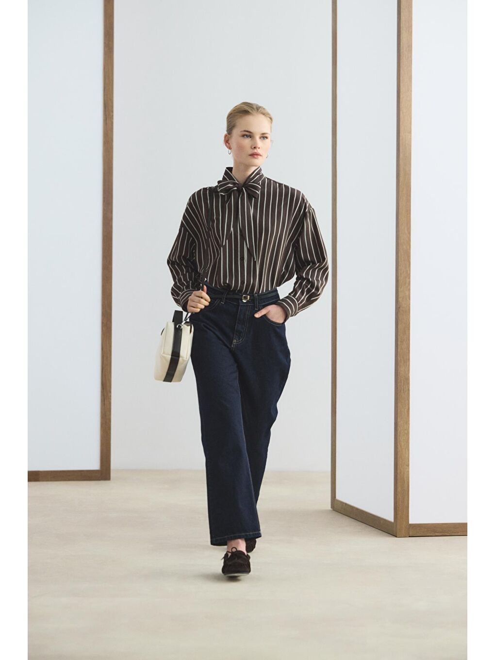 Gold Tokalı Ayarlanabilir İnce Kemer Siyah-4