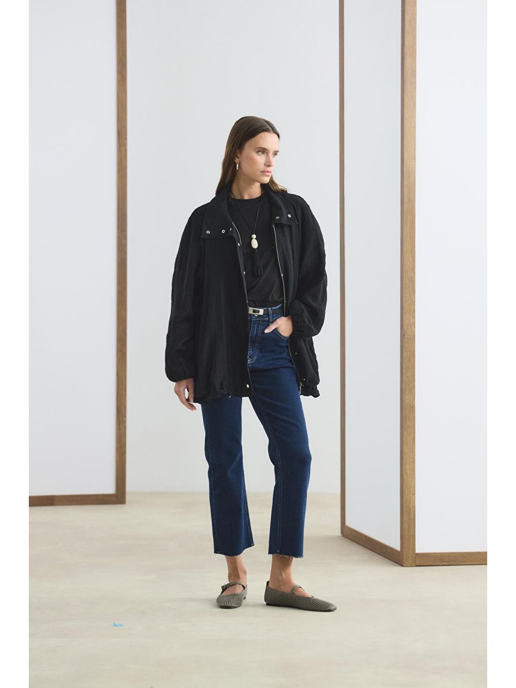 Gümüş Dikdörtgen Tokalı Kemer Siyah-3