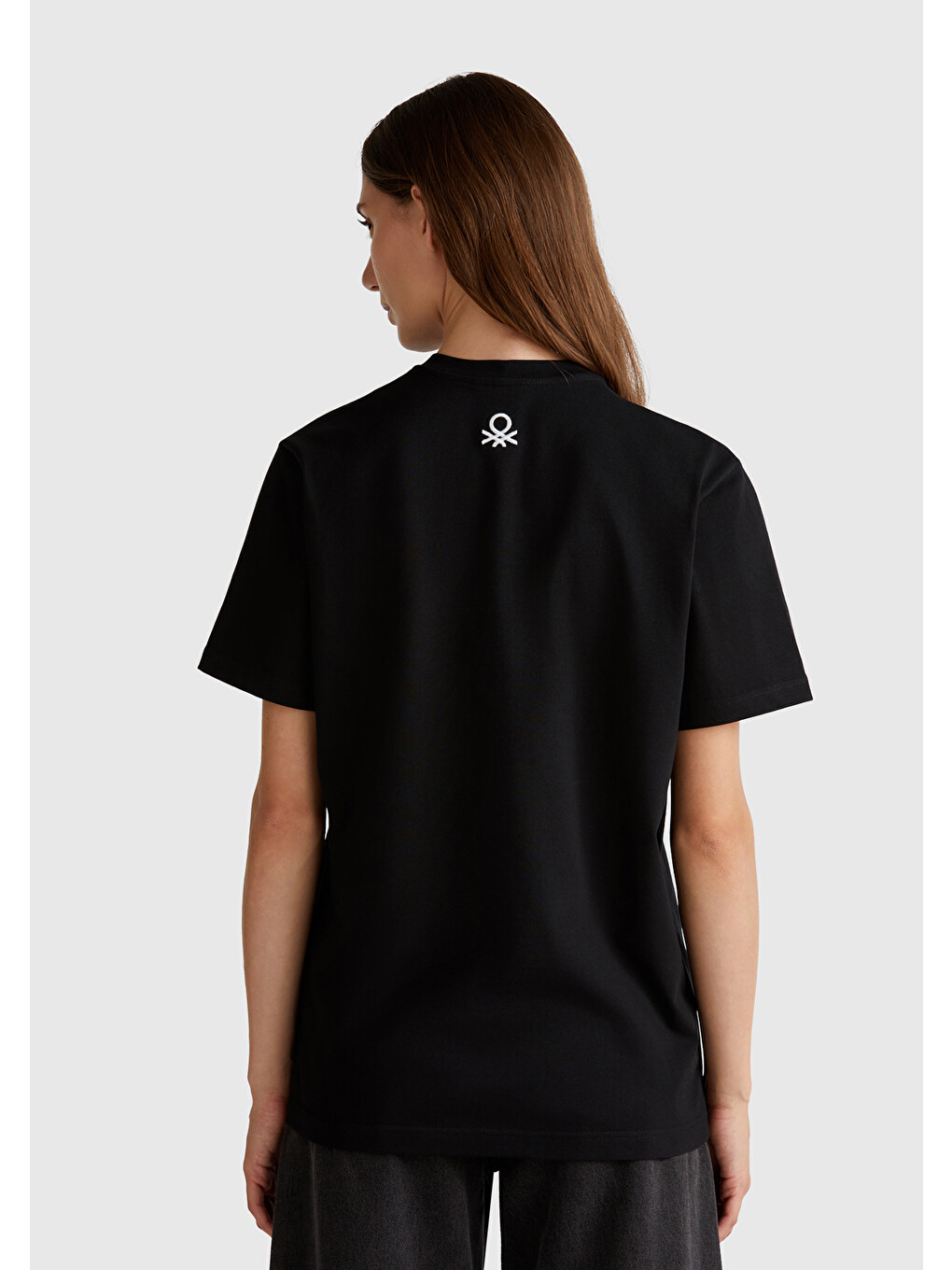 Unisex Siyah %100 Pamuk Oliviero Toscani Fotoğraf Baskılı T-shirt-1
