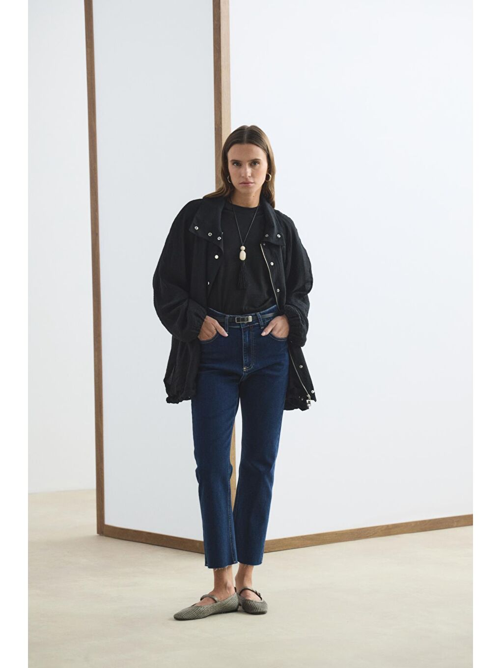 Gümüş Dikdörtgen Tokalı Kemer Siyah-4