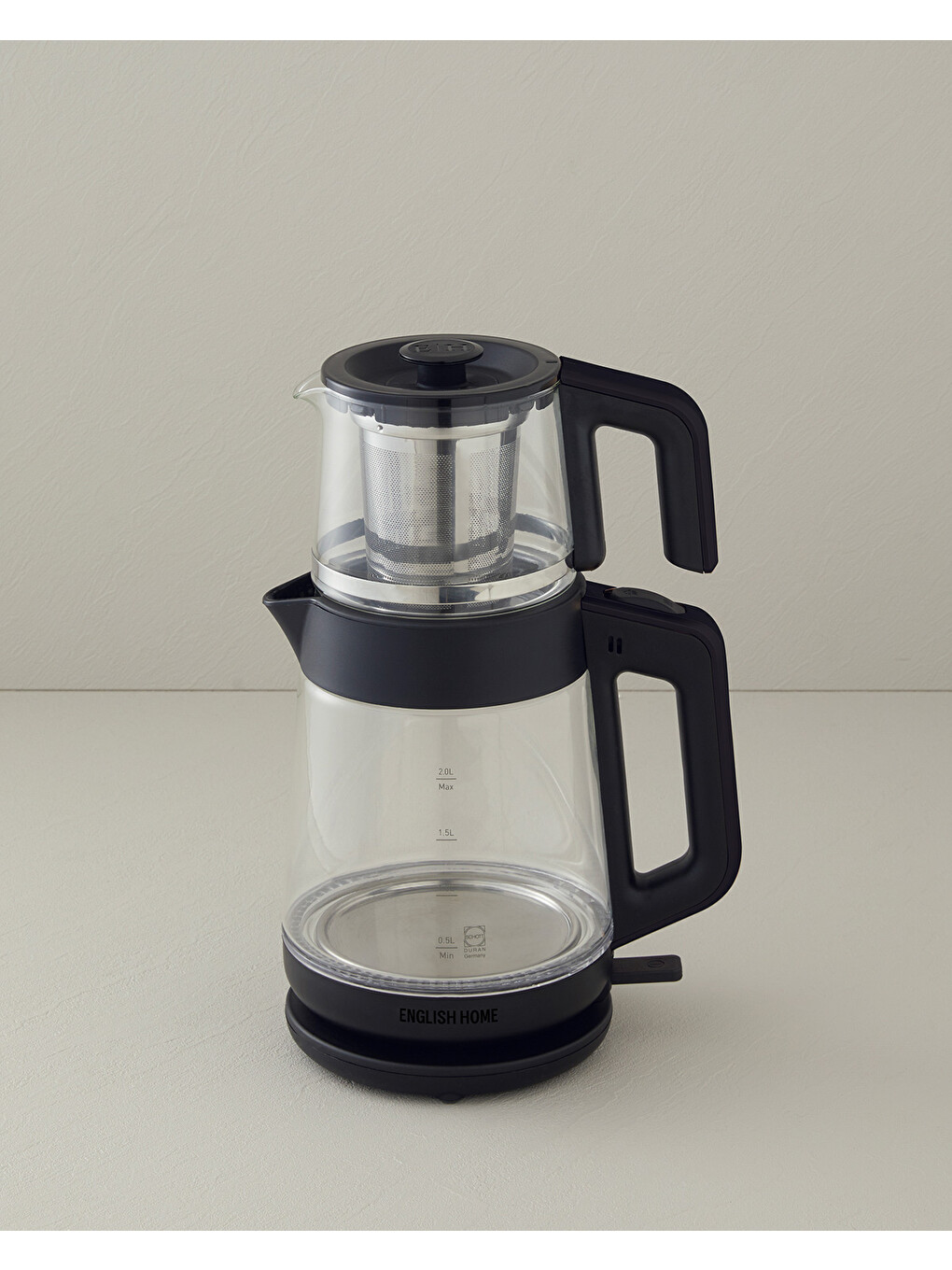 Cmk 6001 Cam Çay Makinesi Ve Kettle Siyah-2