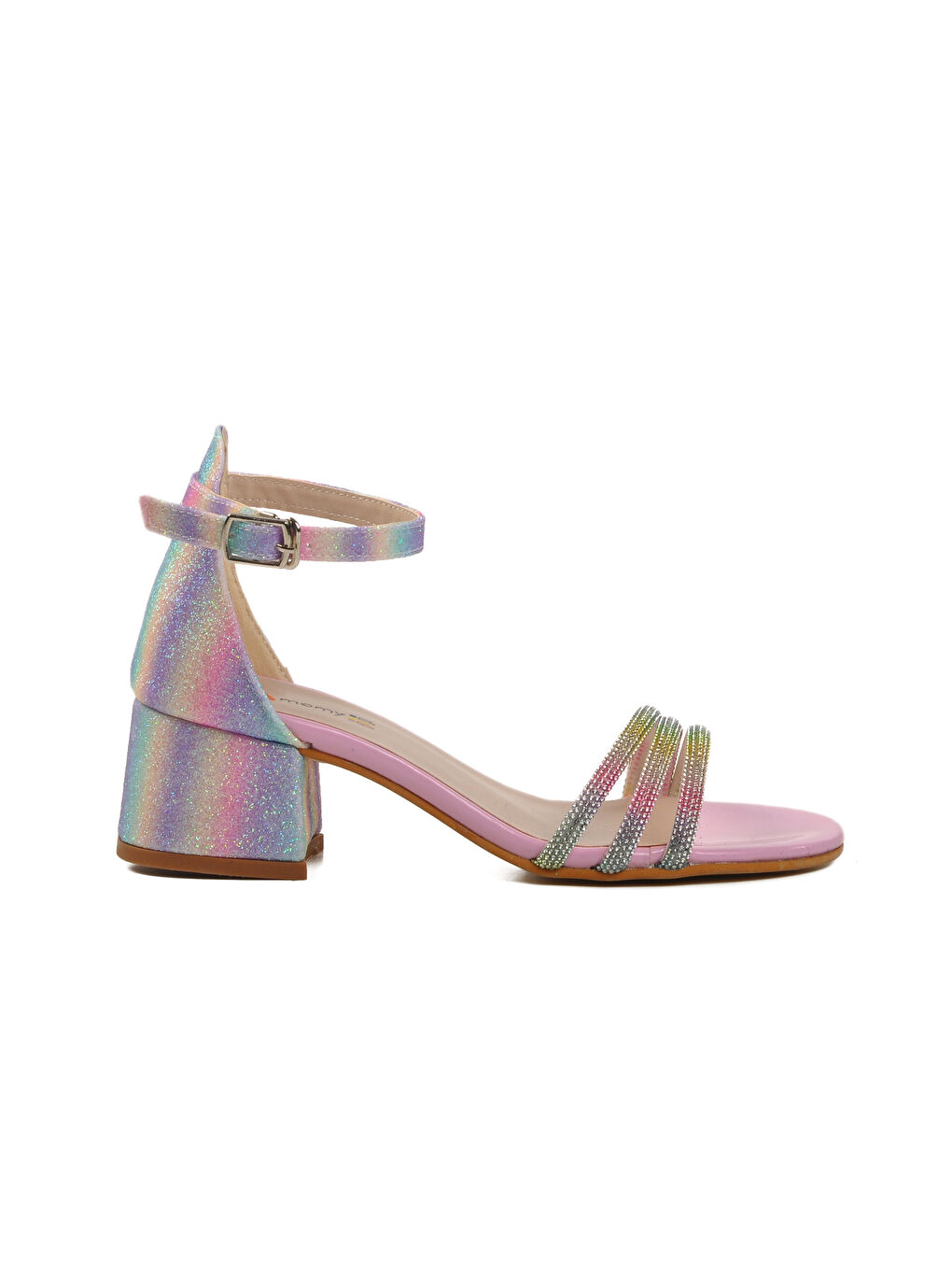 Pembe Taş İşlemeli Kız Çocuk Sandalet 254 RY 6504 F