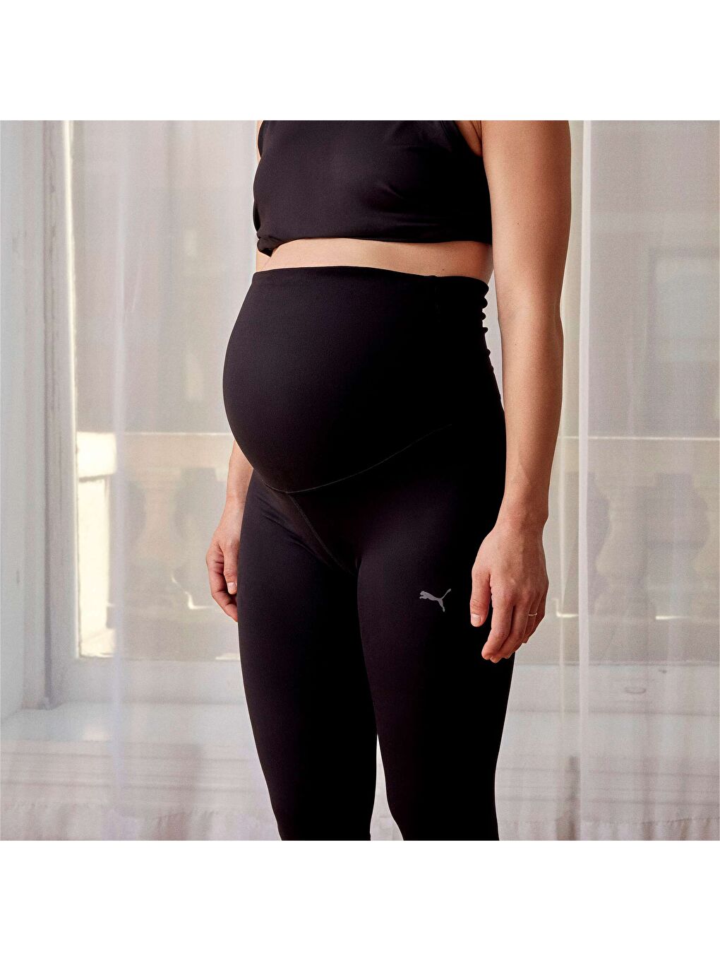 Siyah STUDIO 7/8 MATERNITY Kadın Antrenman Taytı