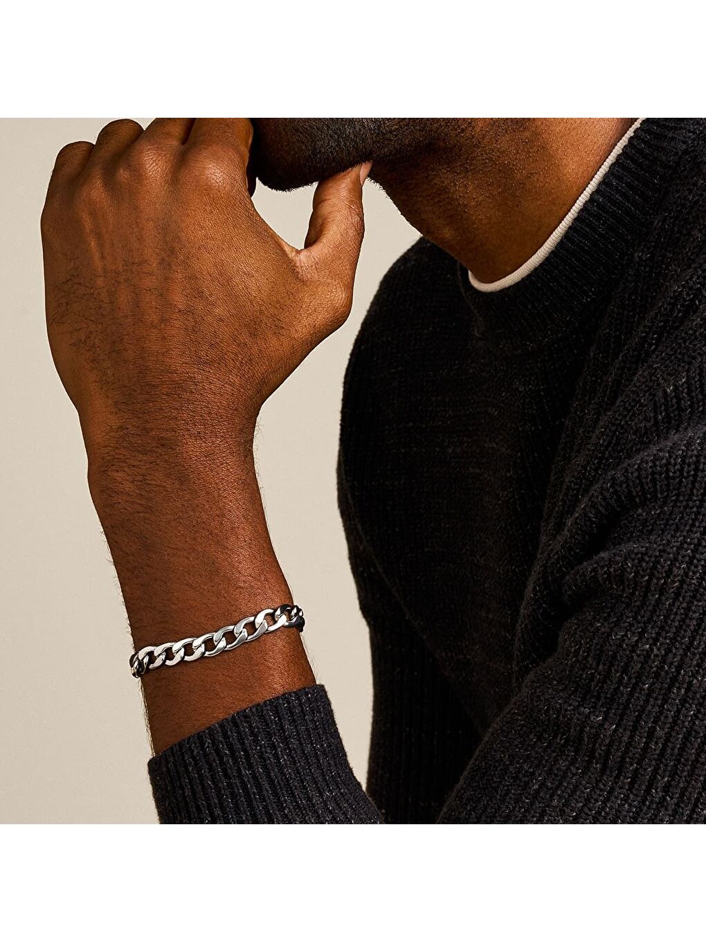 Gri JF04770-040 Erkek Bileklik-4