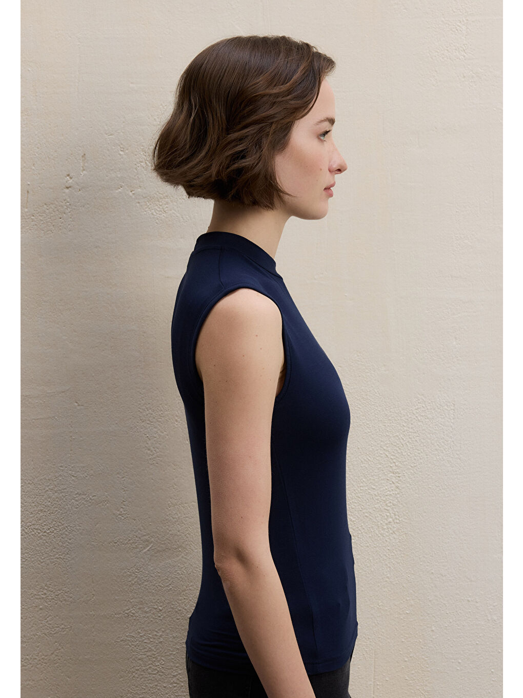 Sıfır Kol Bambu Body Lacivert-2
