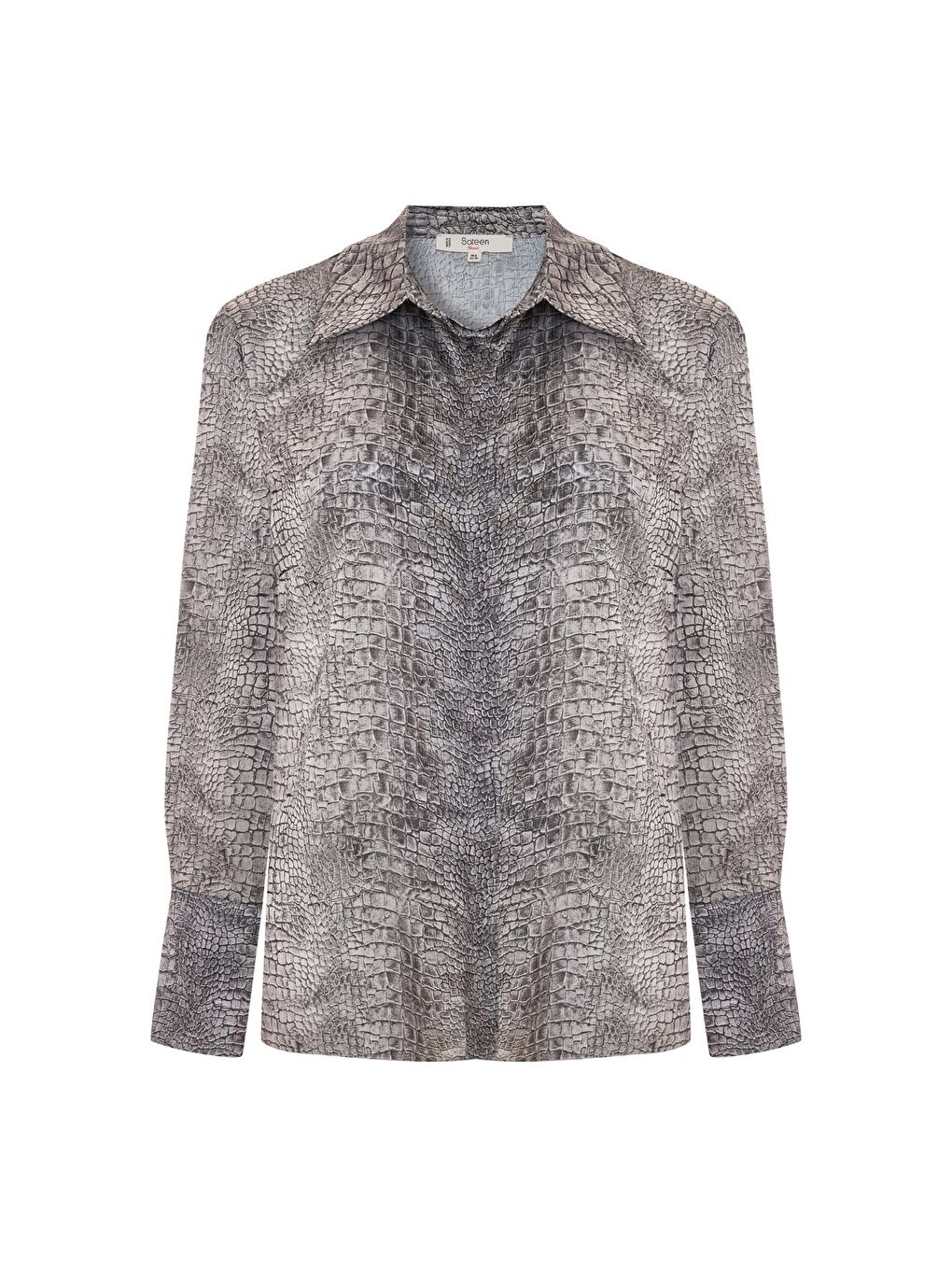 Klasik Desenli Gömlek - Gri-6