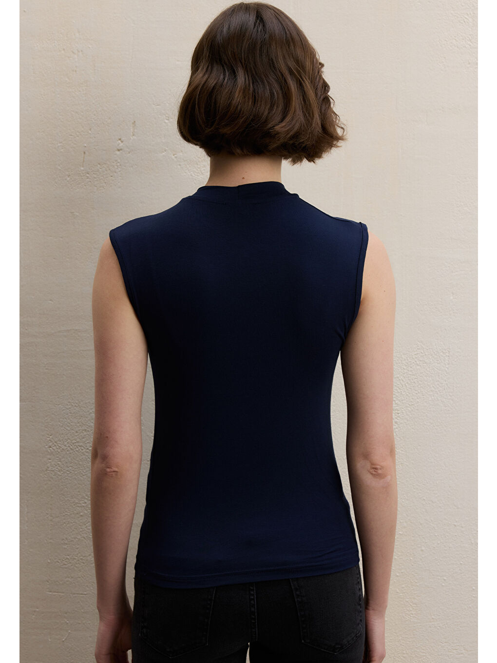 Sıfır Kol Bambu Body Lacivert-3