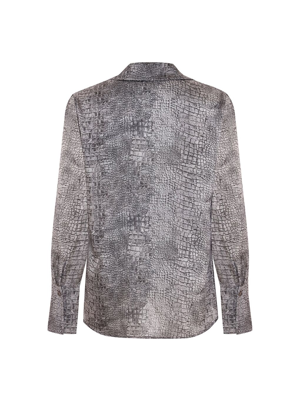 Klasik Desenli Gömlek - Gri-7