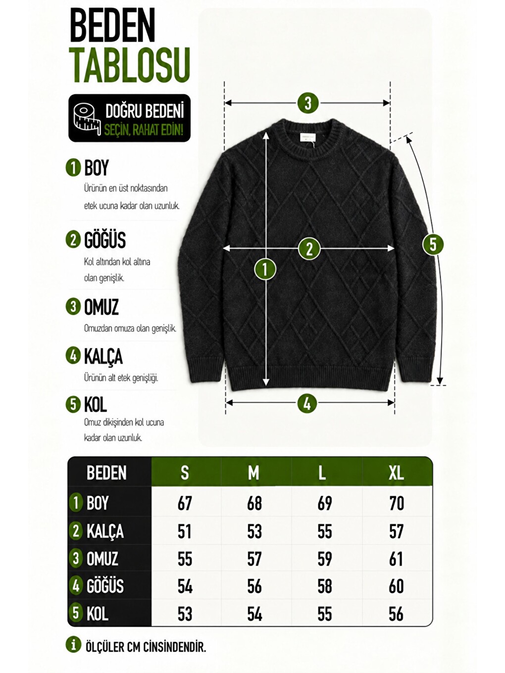 Siyah Çapraz Desen Oversize Kışlık Kazak Dp 17567_10066-6
