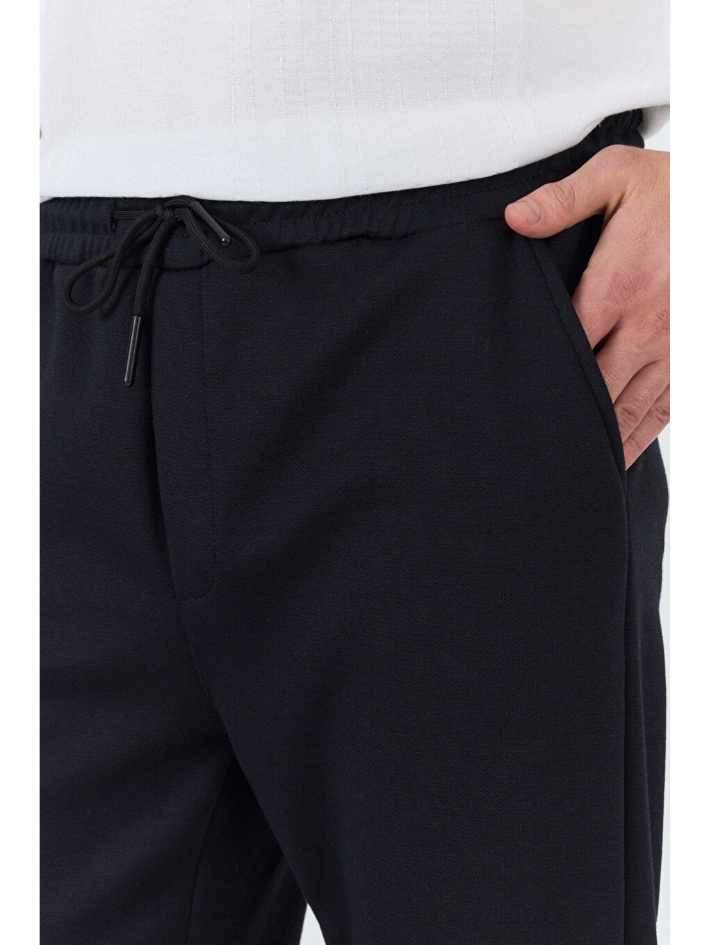 Lacivert Erkek Jogger Pantolon Rahat Kalıp Spor Günlük Jogger Pantolon 3520-4