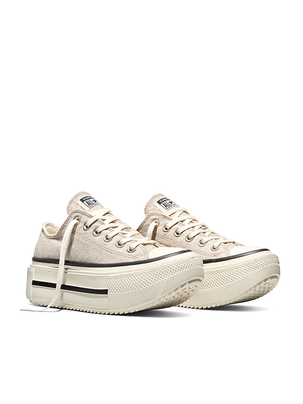 Chuck Taylor All Star Lift Double Stack Pl Kadın Bej Sneaker-3