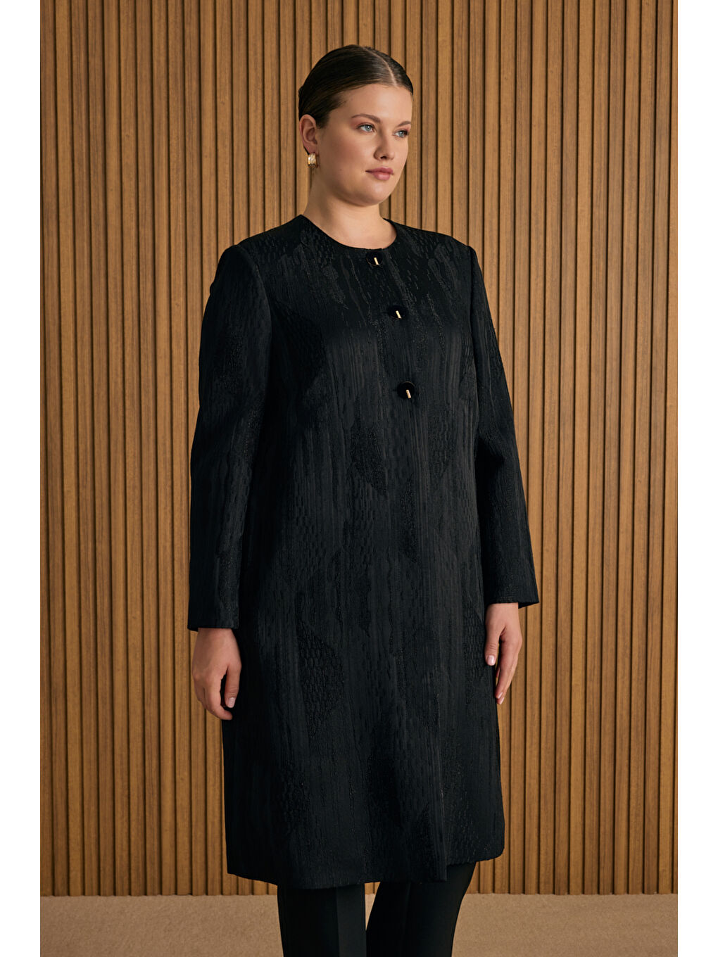 Siyah Özel Dokuma Kumaş Kap-1