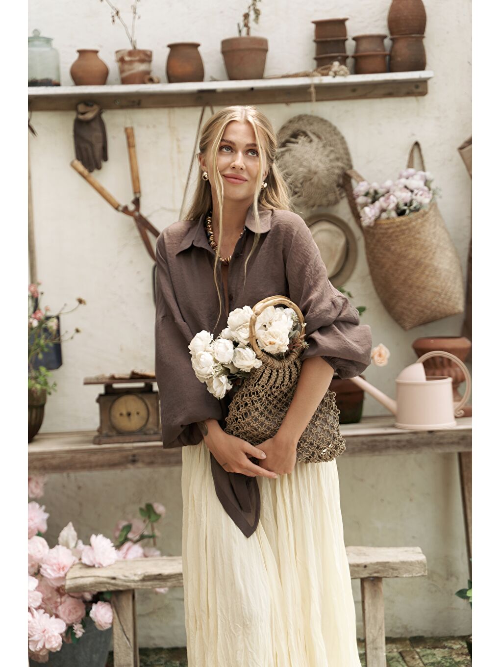 Assa Pileli Sarı Etek-5