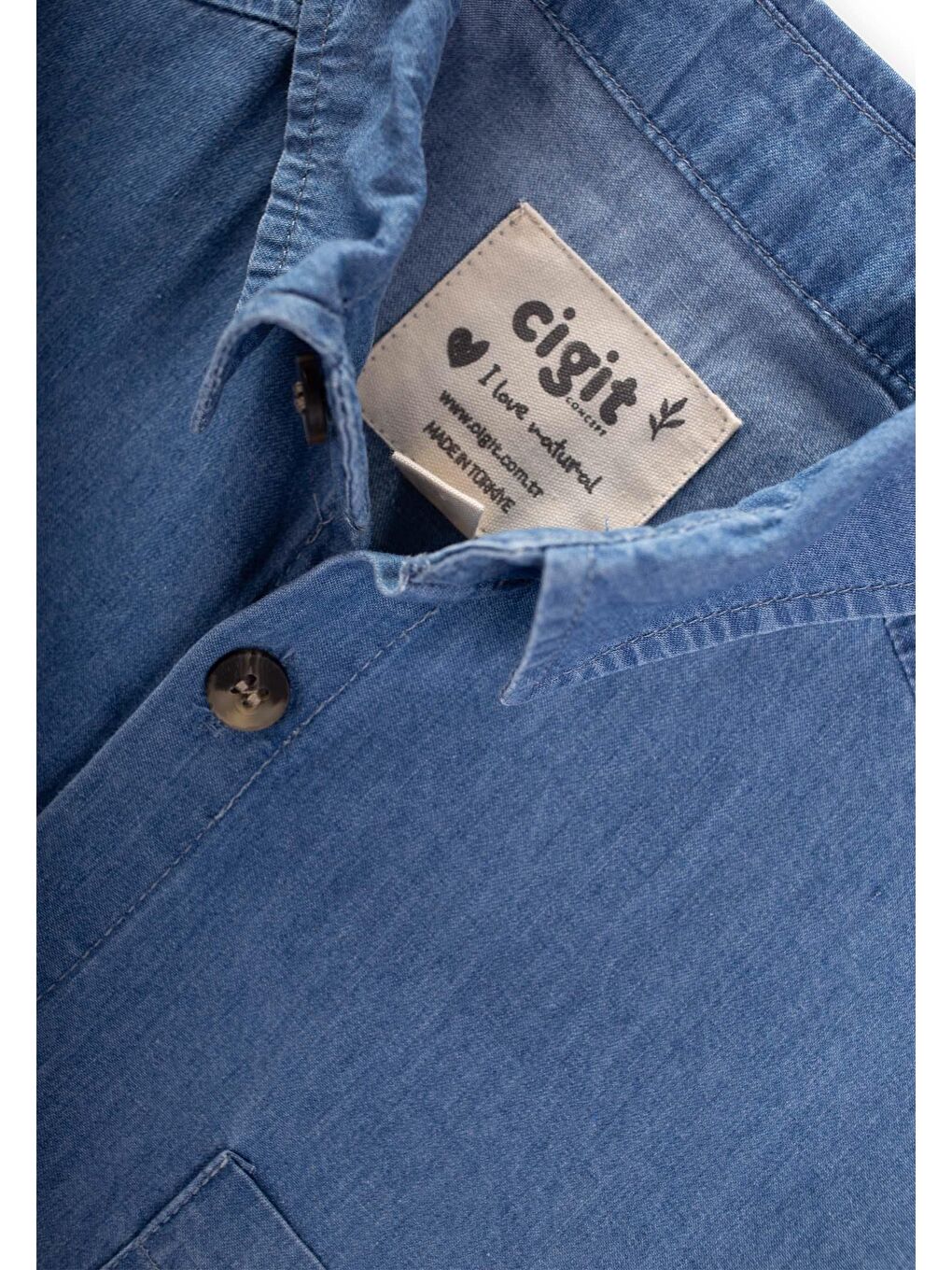 Jean Gömlek 2 8 Yaş Mavi-2