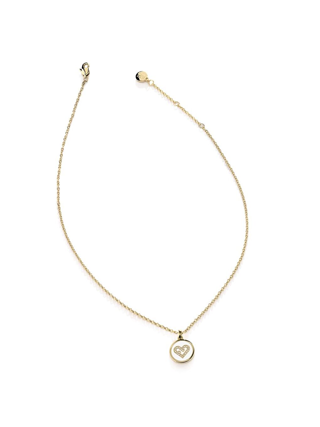 Sarı FJ0211NTU Kalpli Kadın Kolye