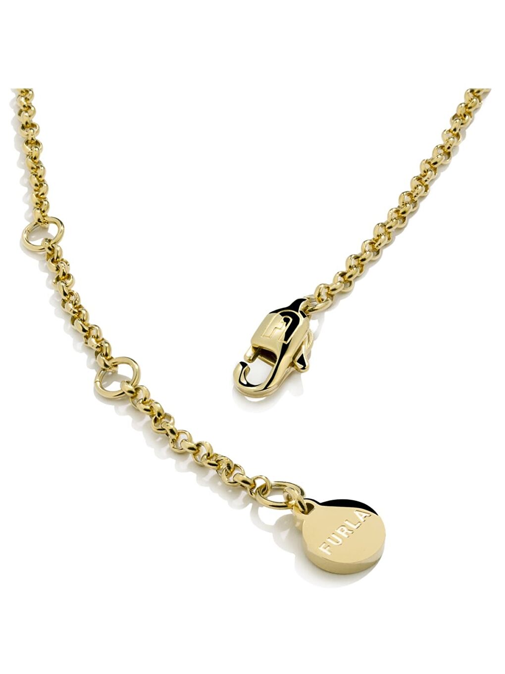 Sarı FJ0211NTU Kalpli Kadın Kolye-1