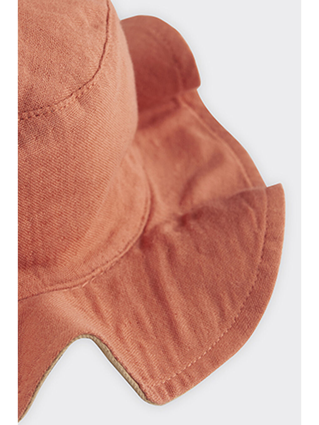 Kahverengi Kız Çocuk Bebe Kova Şapka-2